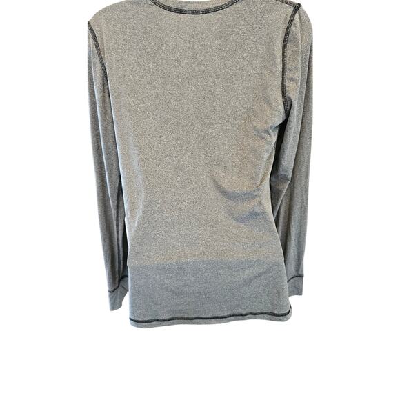 Cuddl Duds grey stretch base layer long sleeve with thumb holes sz M women top - Picture 2 of 6